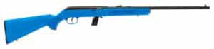 Savage 64F .22 LR rifle with 21-inch blued barrel and blue synthetic sporter stock