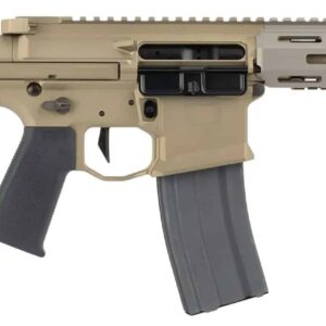 Q Honey Badger 7-inch .300 AAC Blackout pistol with pistol brace in Flat Dark Earth