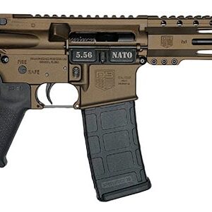 Diamondback DB15 Carbon 5.56 NATO AR pistol, 10-inch black nitride barrel, 9-inch M-LOK handguard, midnight bronze finish