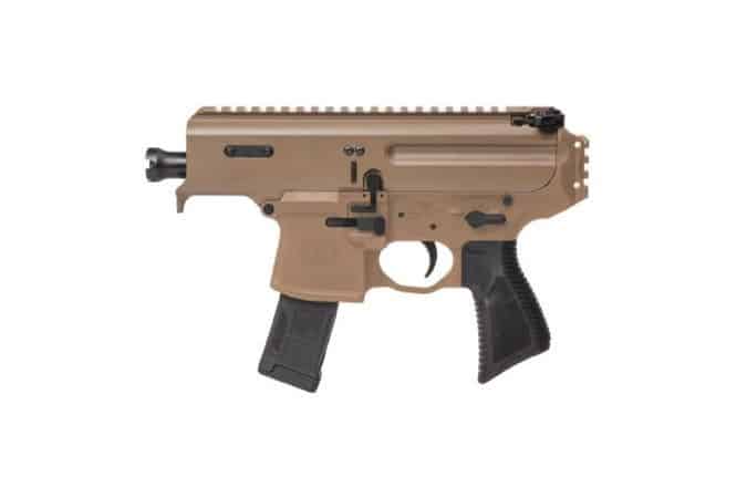 Sig Sauer MPX Copperhead 9mm pistol 3.5in coyote tan 20rd