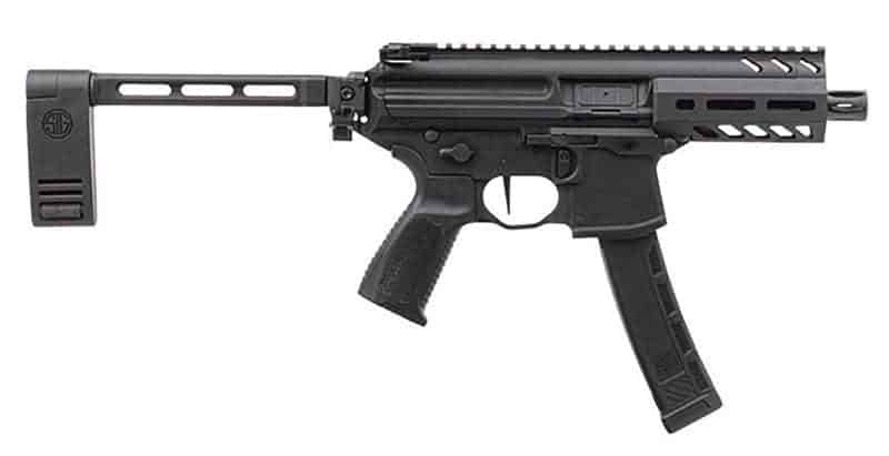 SIG SAUER MPX K 9mm pistol 4.5-inch barrel PCB folding brace black