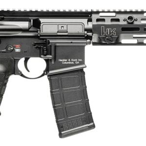 Heckler & Koch MR556 A4 pistol in black with M-LOK handguard and threaded barrel
