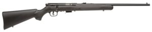 Savage Mark II-F .22 LR bolt-action rifle with blued barrel and black synthetic stock