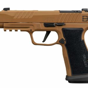 Sig Sauer P365-DH3 AXG 9mm 3.7in Coyote Cerakote pistol right-side view