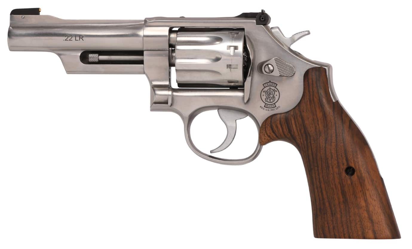 Smith & Wesson 617 Mountain Gun .22 LR 4.125-inch brushed stainless revolver