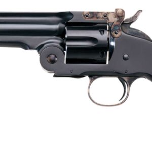 Taylors and Company Second Model Schofield .45 LC 5" top-break revolver with blued finish and walnut grip