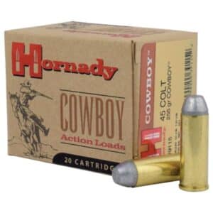 Hornady Custom Cowboy .45 Long Colt 255 gr Lead Flat Nose 20rd box