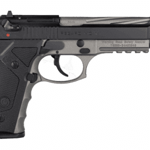 Girsan Regard MC X 9mm two-tone Cerakote pistol with spiral-fluted threaded barrel