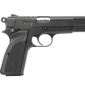 Girsan MCP35 9mm pistol with black steel frame and serrated slide