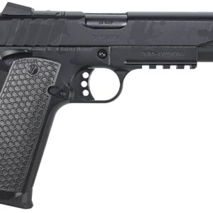 Girsan MC1911S Influencer .38 Super 5-inch black camo optic-ready pistol side view