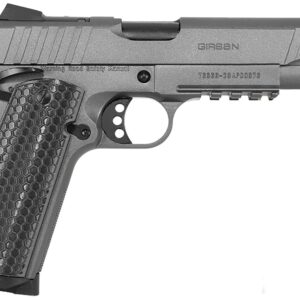 EAA MC1911S Influencer .38 Super 5-inch Tungsten Gray Cerakote pistol with optic-ready slide and gray polymer grip