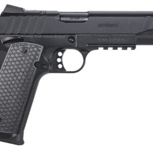 EAA Influencer MC1911S 38 Super 5-inch black 1911-style pistol, optic-ready