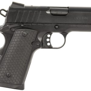 EAA GIRSAN MC1911SC Influencer sub-compact .45 ACP pistol with black Cerakote slide and polymer grip