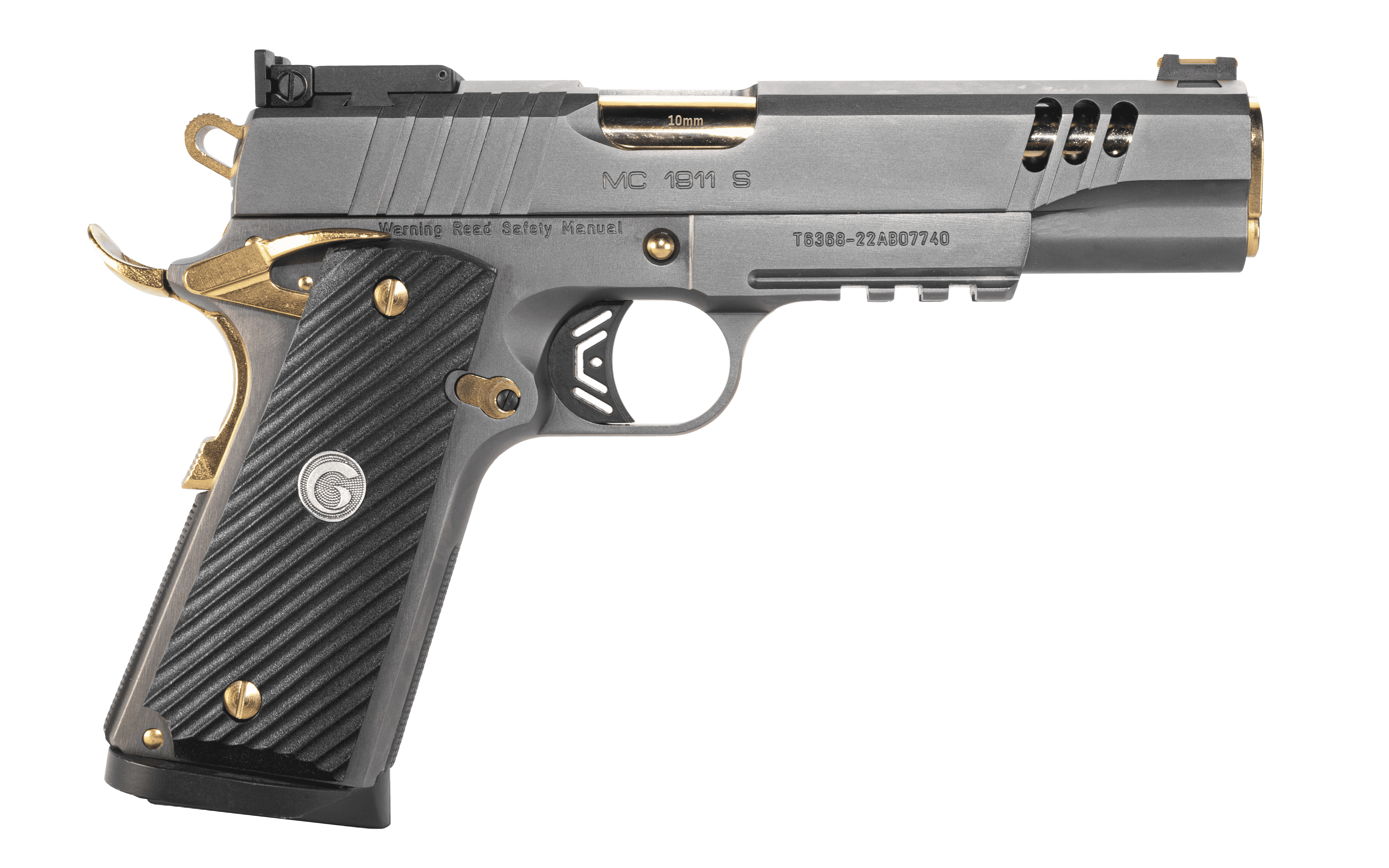EAA Girsan MC1911 Negotiator TALO 10mm 5 inch pistol with titanium nitrate slide