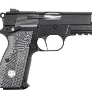 EAA Girsan MCP35 PI OPS 9mm pistol with 3.88 inch barrel, matte black finish and black G10 grips