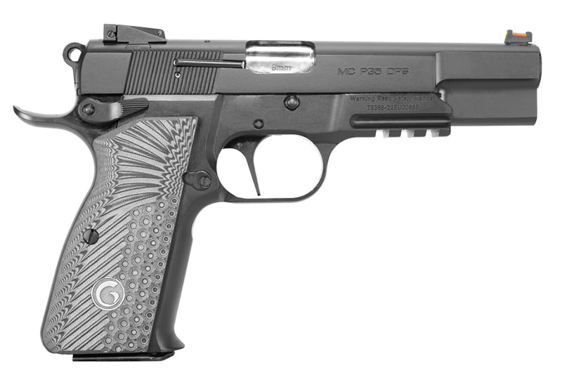 Girsan MCP35 MCP35 OPS 9mm pistol with 4.87-inch barrel and black steel frame