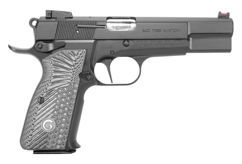 EAA Girsan MCP35 Match 9mm pistol with 4.87-inch barrel, matte black slide and frame
