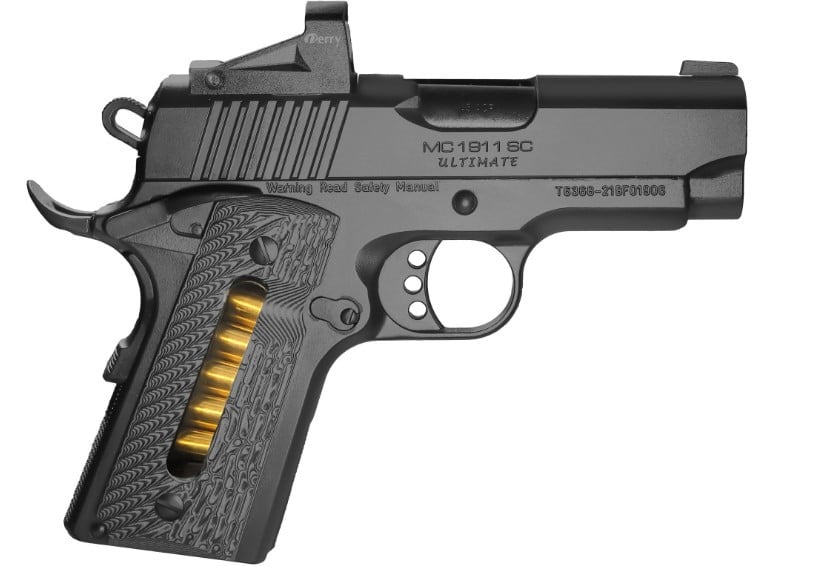 EAA Girsan MC1911SC 9mm 3.4-inch pistol with G10 grips and optics-capable slide