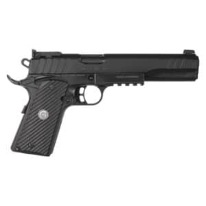 EAA Girsan MC1911 S Hunter 10mm 6-inch black pistol left-side view
