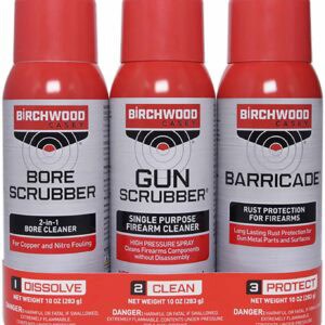 Birchwood Casey 33309 1-2-3 Aerosol Value Pack Kit 10 oz. Aerosol Can 3 Pack