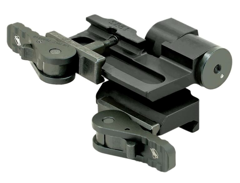 IRAY AC55 ADM flip-to-side Picatinny mount for RICO Micro, black anodized aluminum