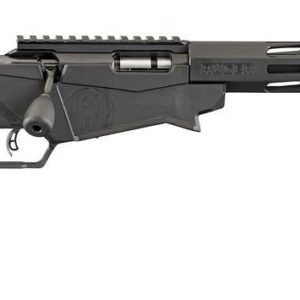 Ruger Precision Rimfire .22 WMR rifle with 18-inch threaded barrel, black finish