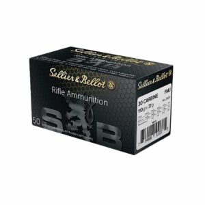 Sellier & Bellot SB30A .30 Carbine 110gr FMJ ammunition box