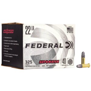 Federal Champion .22 LR 40 gr LRN ammunition 325rd box