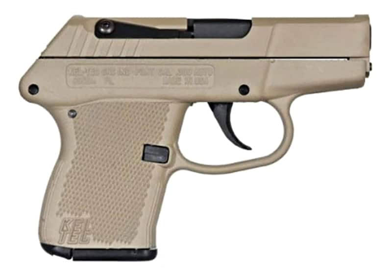 Kel-Tec P32 .32 ACP pistol tan finish 2.7 inch barrel polymer frame