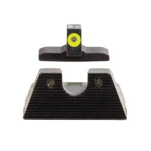 Trijicon 600895 HD XR Night Sight Set Green Tritium/Yellow Outline Front, Green Tritium Rear, Black Frame, Fits H&K VP9/45C/45C Tactical/P30/P30L/P30SK