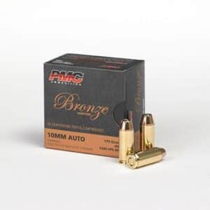 PMC Bronze 10mm Auto 170 gr JHP ammunition, 25-round box