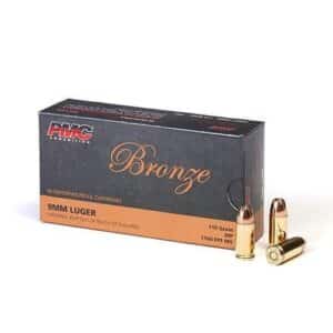 PMC Bronze 9mm 115gr Jacketed Hollow Point 50rd box product image
