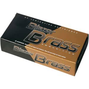 CCI Blazer Brass .380 ACP 95 gr FMJ ammunition 50-count box
