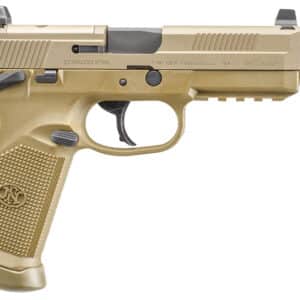 FN FNX-45 Tactical .45 ACP Flat Dark Earth 5.3in threaded barrel two 15-round magazines night sights