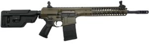 LWRC REPR MKII SC rifle in Patriot Brown with 16.1-inch spiral-fluted barrel