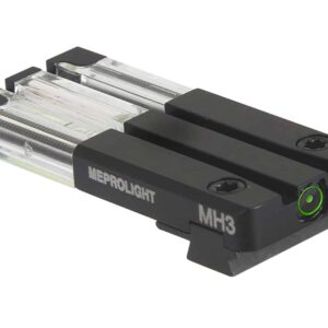 Meprolight USA 631163108 FT Bullseye Rear Sight Green/Tritium Fiber Optic, Black Frame, Fits Sig Sauer P365, Dovetail