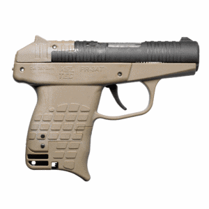 KelTec PR-3AT .380 ACP tan polymer frame black slide 2.85 in barrel