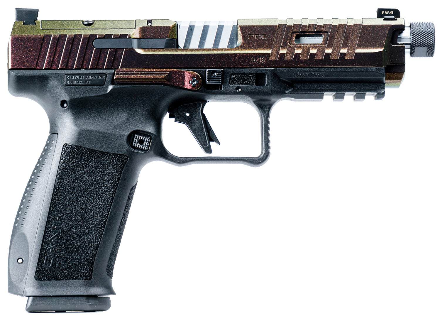 Canik Mete SFT Pro 9mm 5-inch optic-ready pistol in black