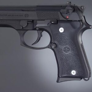 Hogue Beretta 92F Compact rubber pistol grip with simple panel design