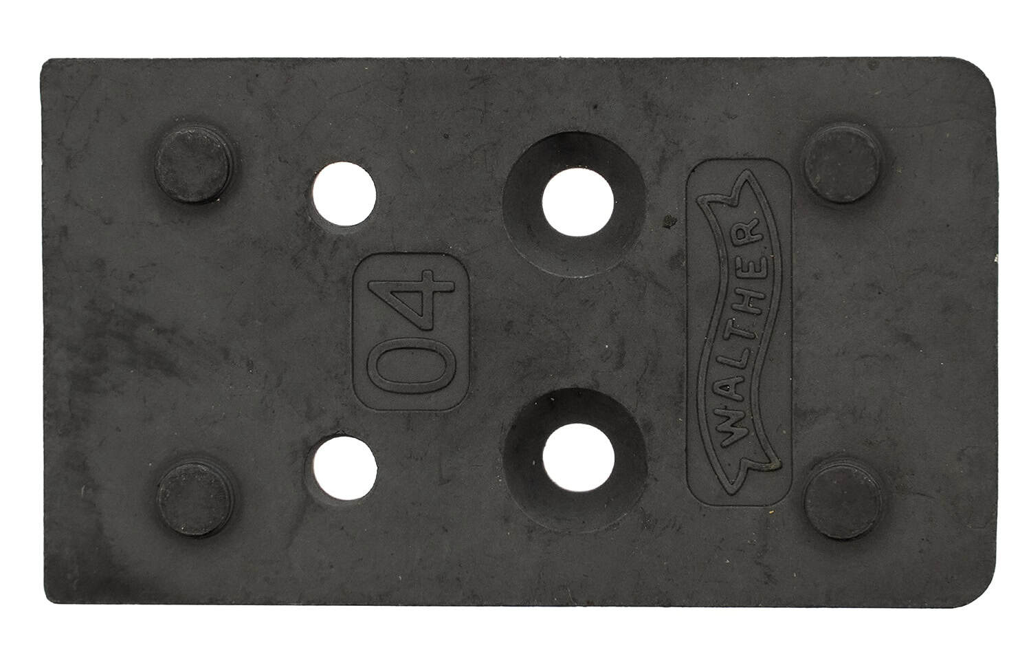Walther Arms optic plate 5136212 nitride steel for PDP 2.0, top view