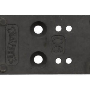 Walther PDP 2.0 optic plate in black nitride steel