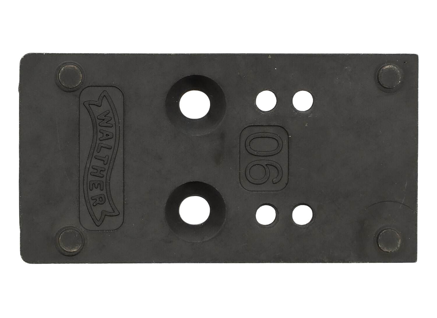 Walther PDP 2.0 optic plate in black nitride steel