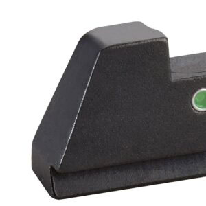 AmeriGlo GL391 Optic Compatible Sight Set for Glock  XL Tall Green Tritium LumiGreen Outline Front Sight-Green Tritium  Rear Sight