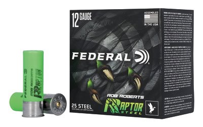 Federal Raptor Steel 12ga 3 inch 1-3/8 oz #4 shot shells 25 per box