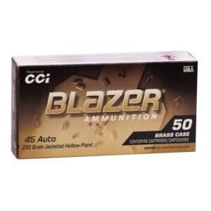 CCI Blazer Brass .45 ACP 230 gr Jacketed Hollow Point 50rd box