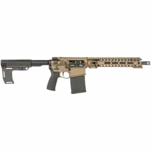 POF Revolution DI .308 12.5 inch Burnt Bronze Cerakote pistol with Renegade rail