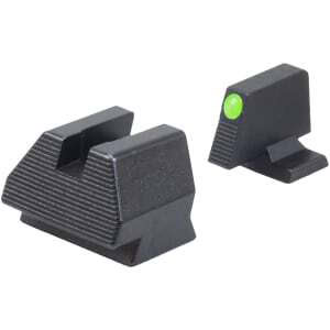 HK 51000938 Night Sight Set Fixed Extended Green Tritium/Black Frame, Fits H&K VP9 9mm Luger
