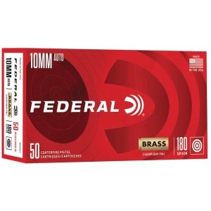 Federal Champion 10mm Auto 180gr FMJ 50-count box