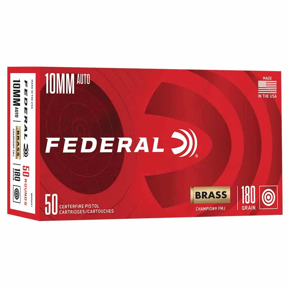 Federal Champion 10mm Auto 180gr FMJ 50-count box