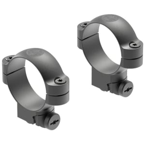 Leupold 34mm High two-piece solid steel ring mounts for Ruger M77 in matte black